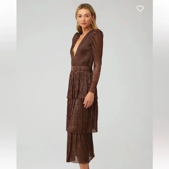 SABINA MUSAYEV CARRY DRESS bronze - Picture 2 of 11